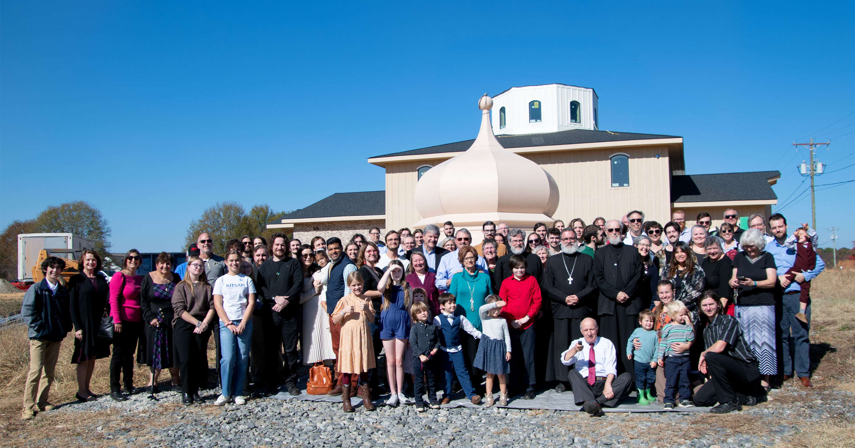 Holy Cross Orthodox Church - a group photo taken beside our new church building!