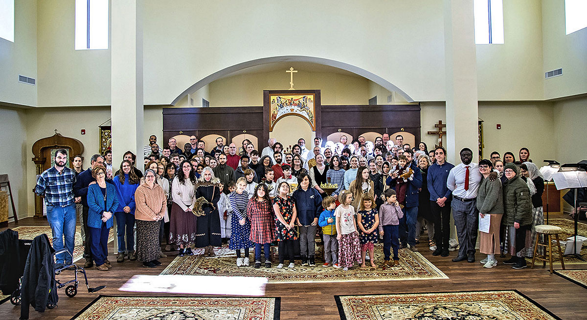 Group Photo After Our First Sunday Divine Liturgy in Our New Church