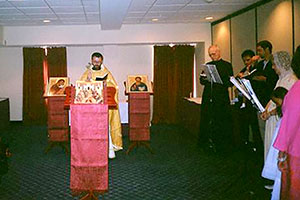 Our first Liturgy with Father Christopher