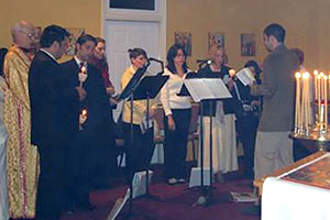 Our first Liturgy with Father Christopher