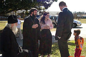 Our first Liturgy with Father Christopher