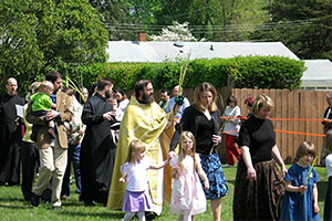 Our first Liturgy with Father Christopher
