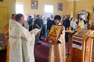 Our first Liturgy with Father Christopher