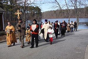 Our first Liturgy with Father Christopher