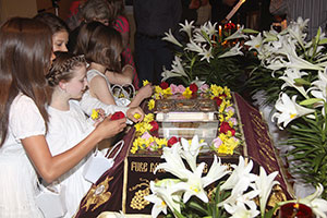 Our first Liturgy with Father Christopher