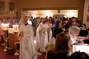 Our first Liturgy with Father Christopher