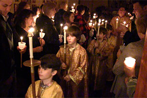 Our first Liturgy with Father Christopher