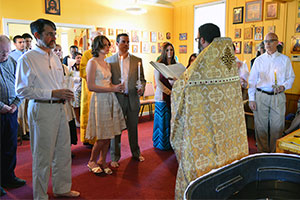 Our first Liturgy with Father Christopher
