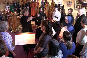 Our first Liturgy with Father Christopher