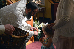 Our first Liturgy with Father Christopher