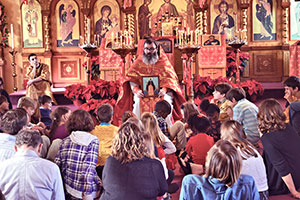 Our first Liturgy with Father Christopher
