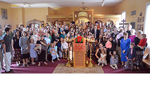 Our first Liturgy with Father Christopher