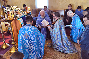 Our first Liturgy with Father Christopher