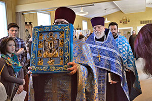 Our first Liturgy with Father Christopher