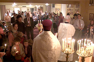Our first Liturgy with Father Christopher