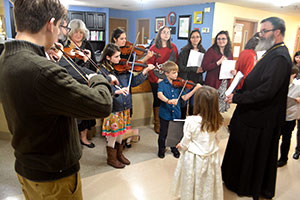 Our first Liturgy with Father Christopher