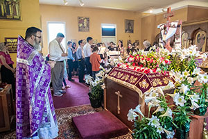 Our first Liturgy with Father Christopher