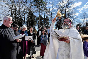 Our first Liturgy with Father Christopher