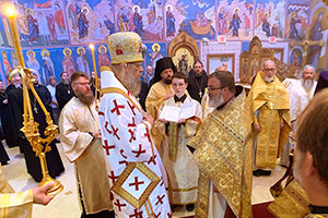Our first Liturgy with Father Christopher