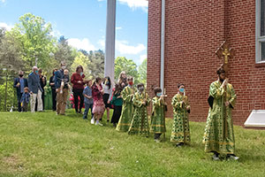 Our first Liturgy with Father Christopher